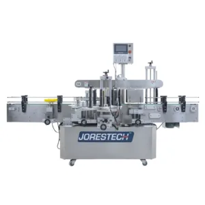 Aplicador automático de etiquetas para envases planos y ovalados de JORES TECHNOLOGIES®
