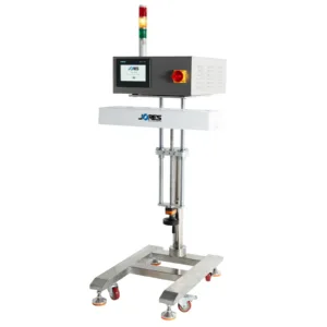 Selladora de tapas por inducción en línea continua para 20 a 120 mm