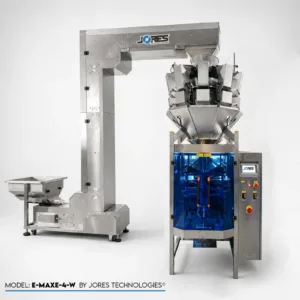 Máquina envasadora automática VFFS con pesadora multicabezal de 10 cabezales 1.6L MAXE-4-W