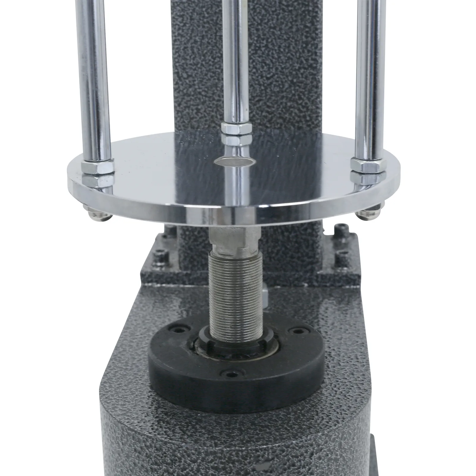 base para colocar las botellas de la tapadora de botellas gris JORES TECHNOLOGIES® para tapas de plástico