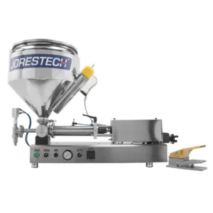 Llenadora de pistón con tolva calefactada para alta viscosidad de JORES TECHNOLOGIES®