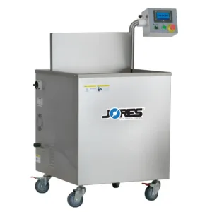Tanque de contracción de agua caliente de estilo inmersión semiautomático JORES TECHNOLOGIES® de acero inoxidable con ruedas