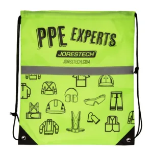 Bolsa con cordón PPE Experts con banda reflectante